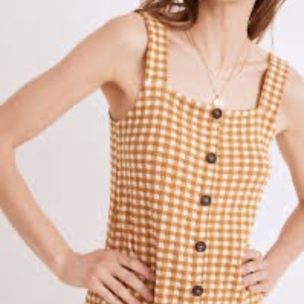 Madewell Jacquard Button-Front Mini Dress